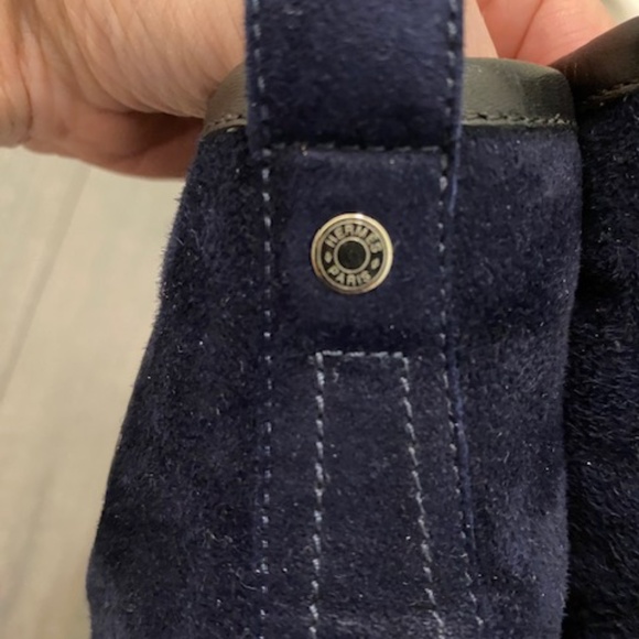 Hermes Jimmy Blue Suede High Tops Sneakers Size 11 - Picture 10 of 16